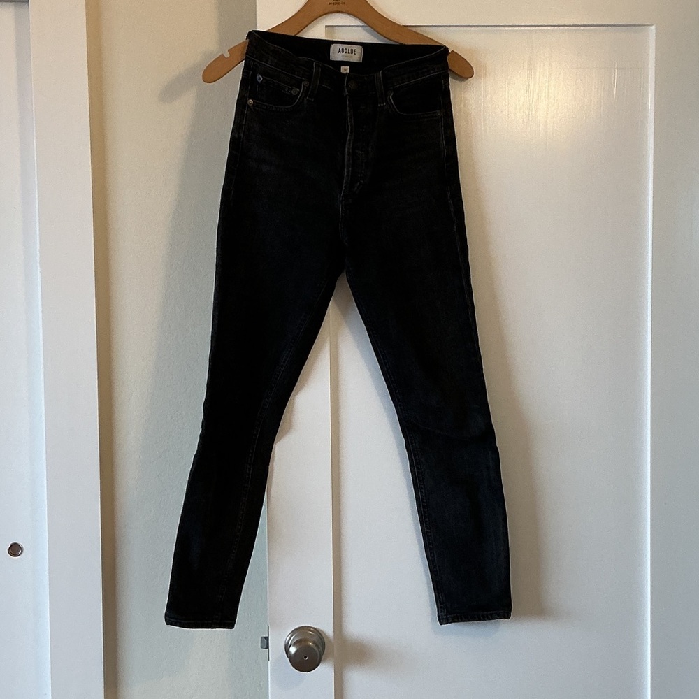 Agolde Nico washed black Jeans